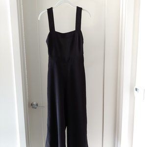 Madewell Apron Bow-Back Jumpsuit in Black